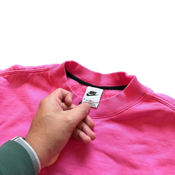 Stussy x Nike Pink Sweatshirt Medium RARE Pullover - Picture 3 of 7